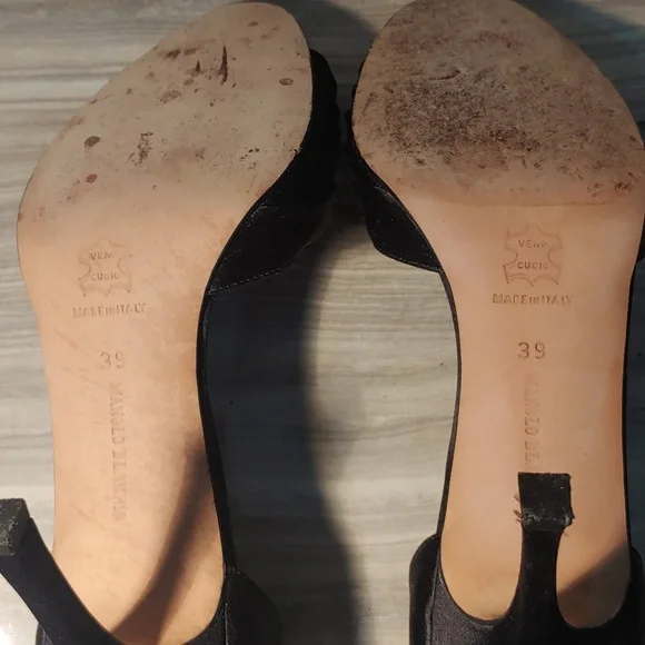 Manolo Blahnik evening heels.